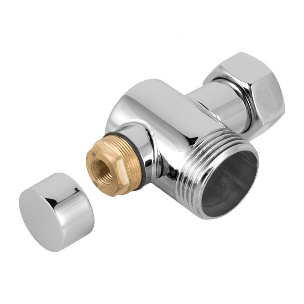 Вентиль, Сунержа, НР G 1" / НГ G 3/4", угловой, под шестигранник, цвет-хамелеон