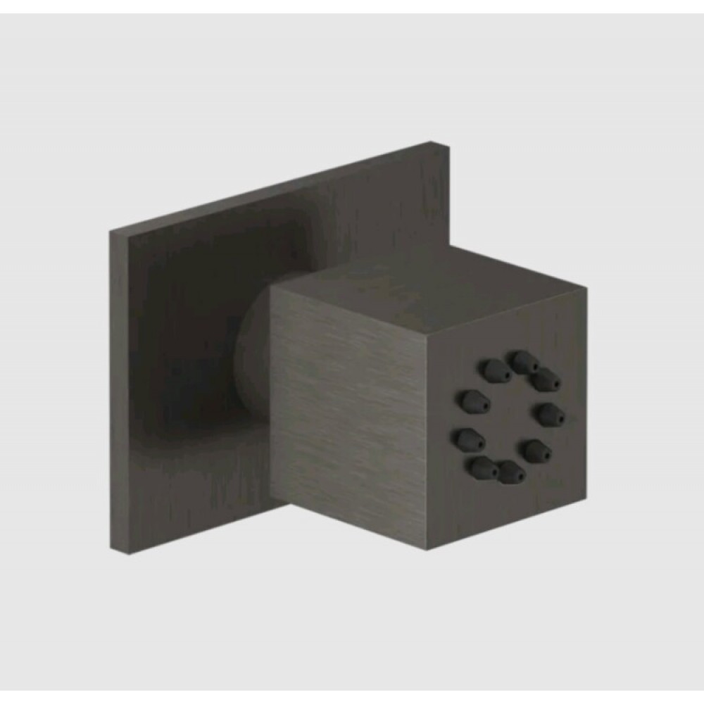 Форсунка, Gessi, Body Jets, цвет-Black Metal Brushed PVD