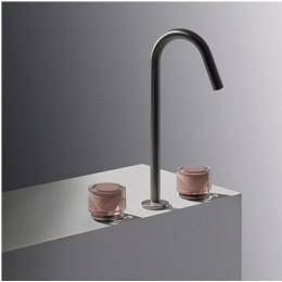 Ручка для смесителя, Fima Carlo Frattini, So, цвет-глянцевое стекло/античный розовый