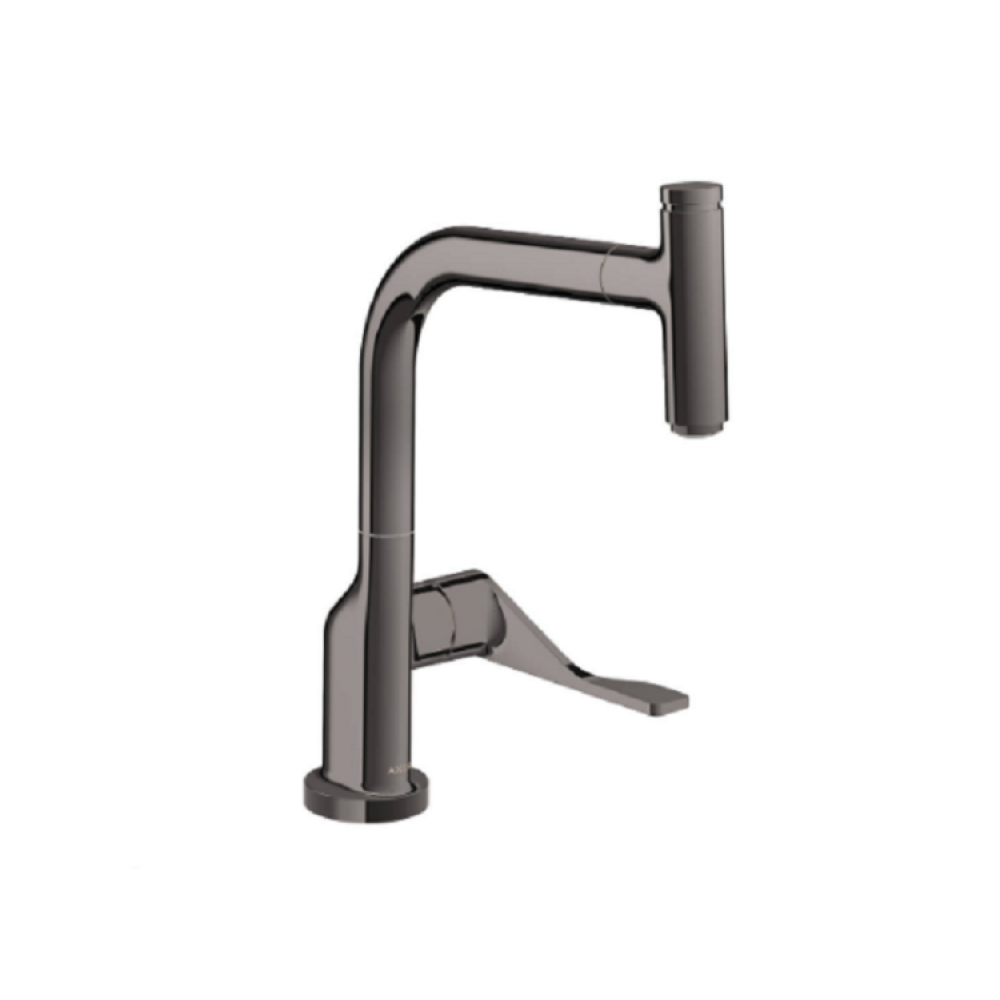 Смеситель для кухни, Hansgrohe, Axor Citterio, цвет-шлифованный черный хром