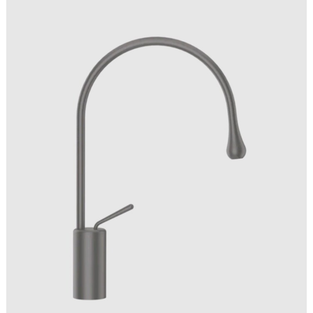 Смеситель для раковины, Gessi, Goссia, цвет-Black Metal Brushed GHRC