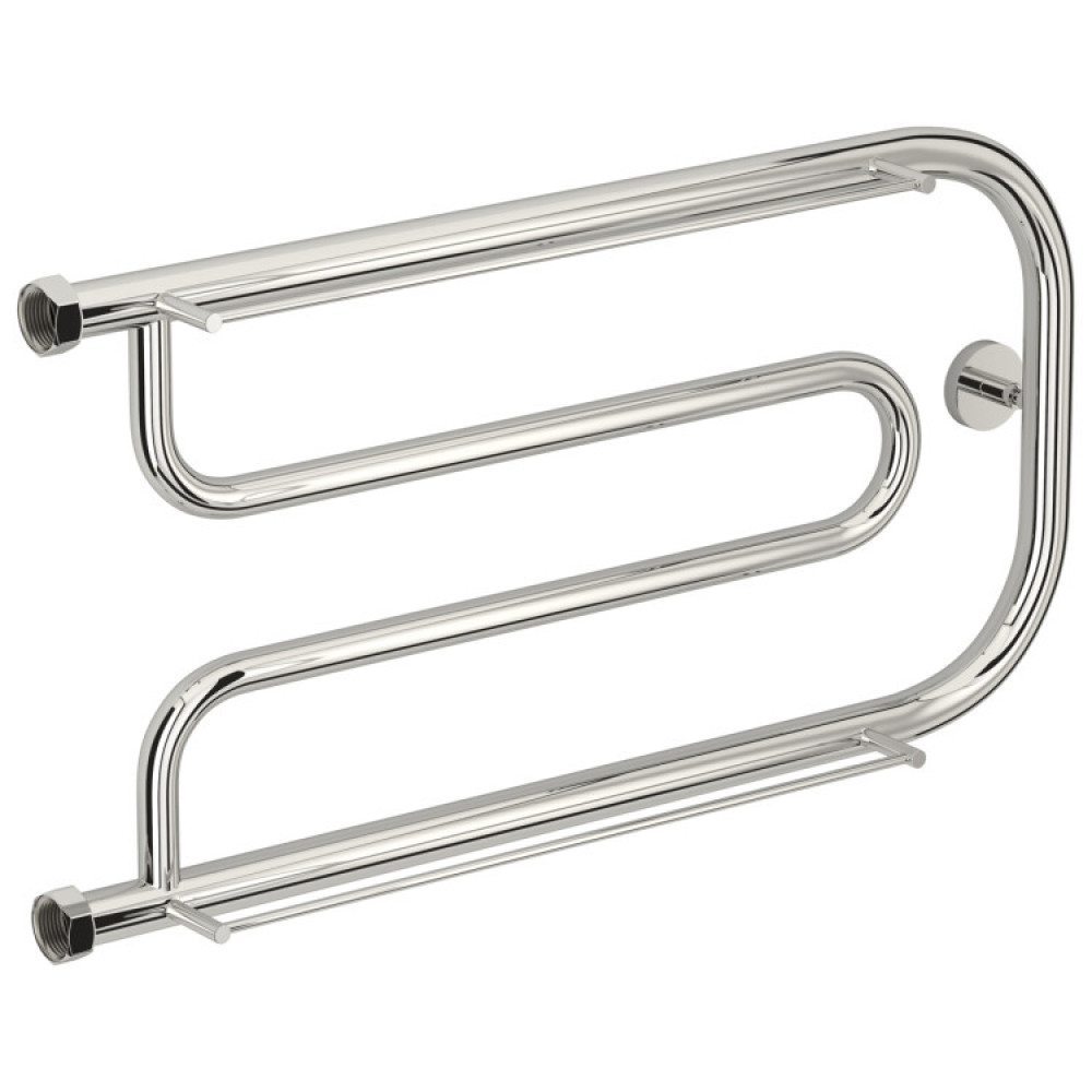 Полотенцесушитель, Сунержа, Гусли, 2 полки, шгв 660*105-125*356, цвет-сталь (без покрытия)