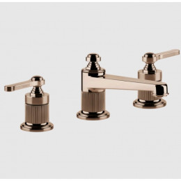 Смеситель для раковины, Gessi, VENTI20, цвет-Copper PVD