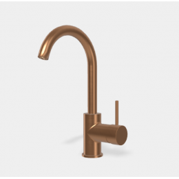 Смеситель для раковины, Fima Carlo Frattini, Spillo Up, цвет-бронза брашированная янтарная