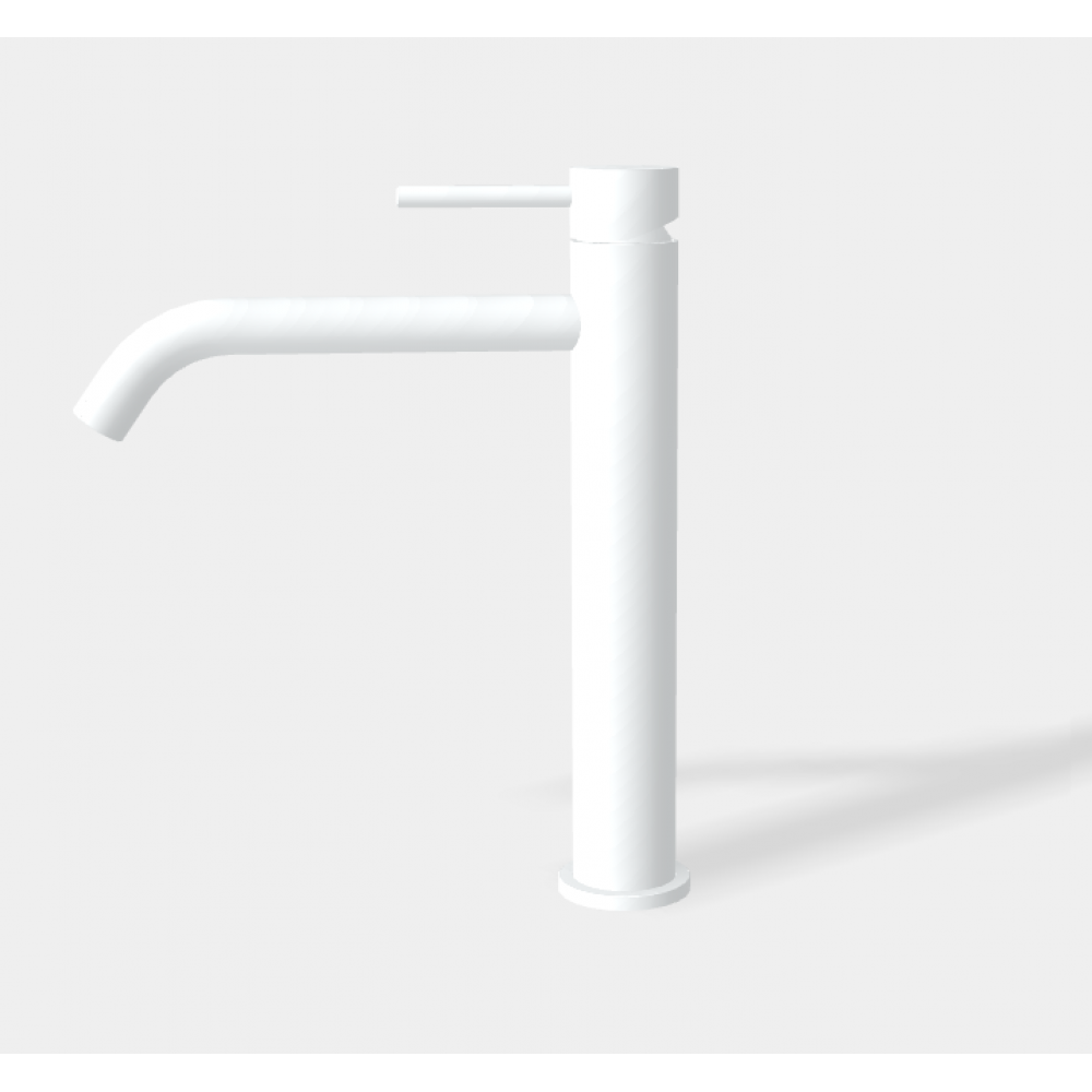 Смеситель для раковины, Fima Carlo Frattini, Spillo Up, цвет-белый матовый