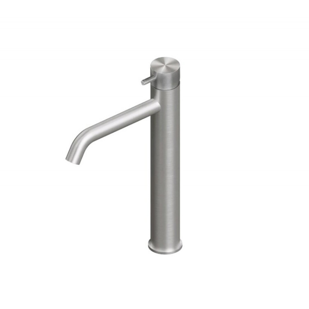 Смеситель для раковины, Quadro design, Source, цвет-сталь шлифованная/брашированная (Steel Brushed)