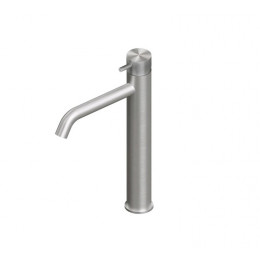 Смеситель для раковины, Quadro design, Source, цвет-сталь шлифованная/брашированная (Steel Brushed)