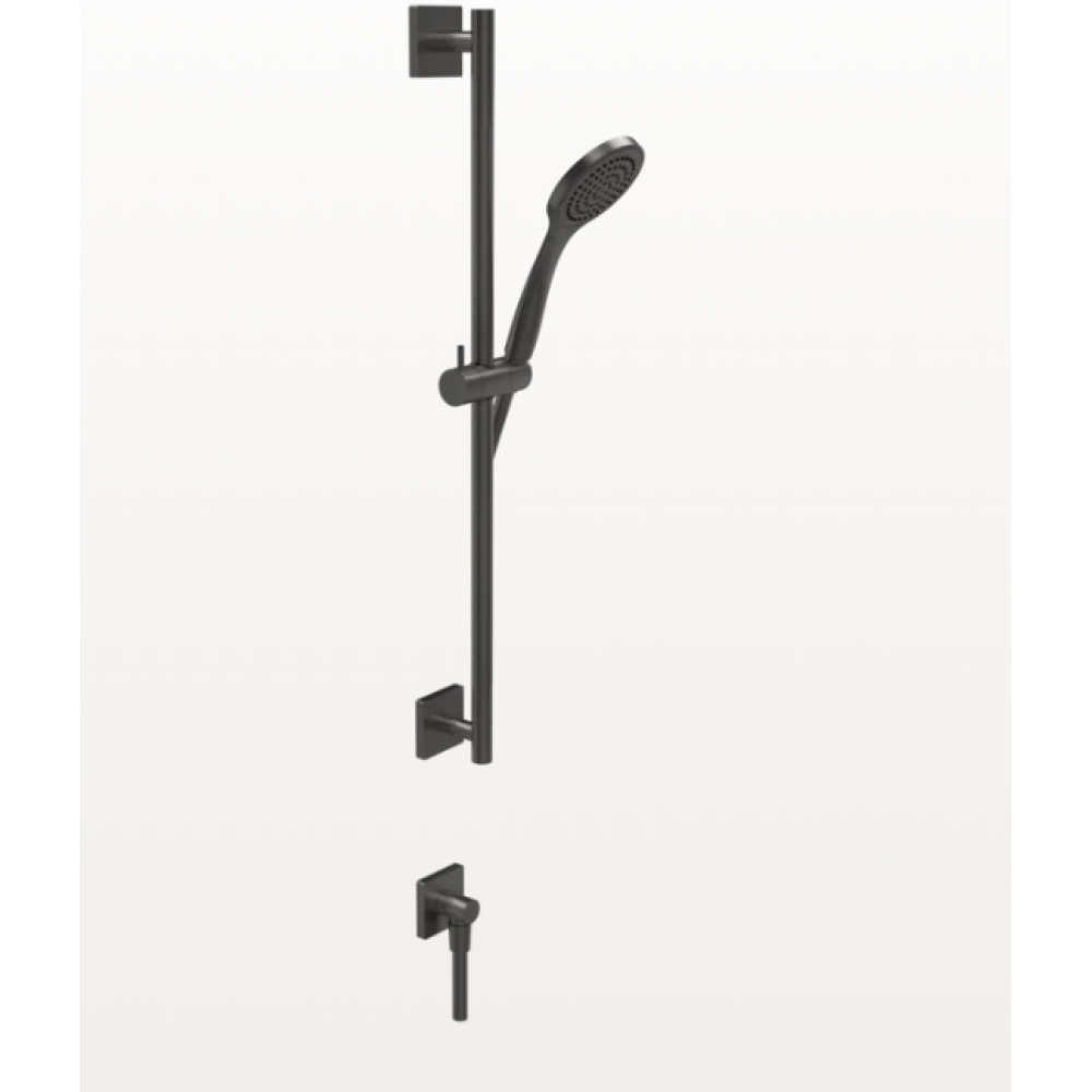 Душевой гарнитур, Gessi, Rilievo, цвет -Black Metal Brushed PVD
