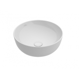 Раковина, Villeroy&Boch, Artis, шгв 430*430*125, отверстия для смесителя-отсутствуют, цвет-альпийский белый
