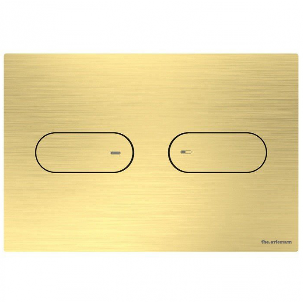 Клавиша смыва, Artceram, Inox 711, для унитаза, шгв 245*5.5*165, цвет-латунь брашированная/шлифованная PVD(Brushed Brass PVD)