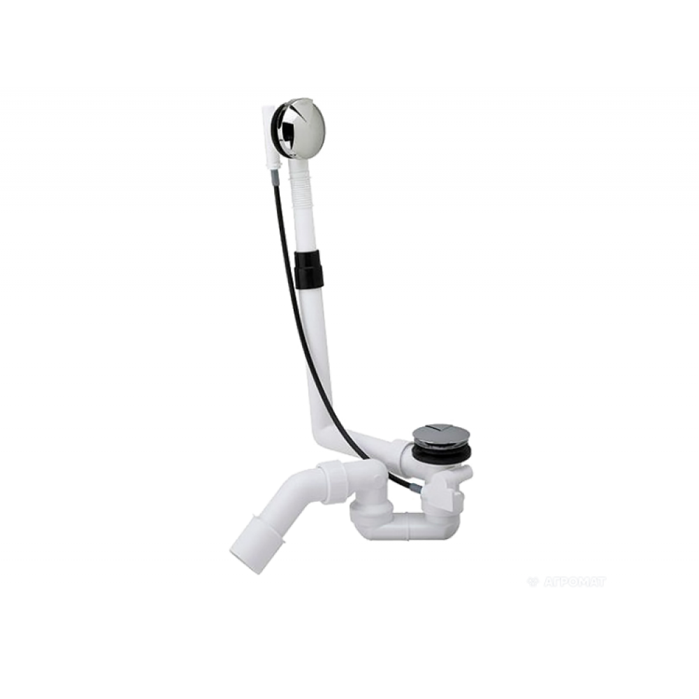 Слив-перелив, Bette, для ванны, длина троса, мм-560, цвет-хром