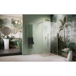 Душевая перегородка, Radaway, Modo F II, шв 1000*2000, brushed gold, цвет стекла-прозрачный, Easy Clean