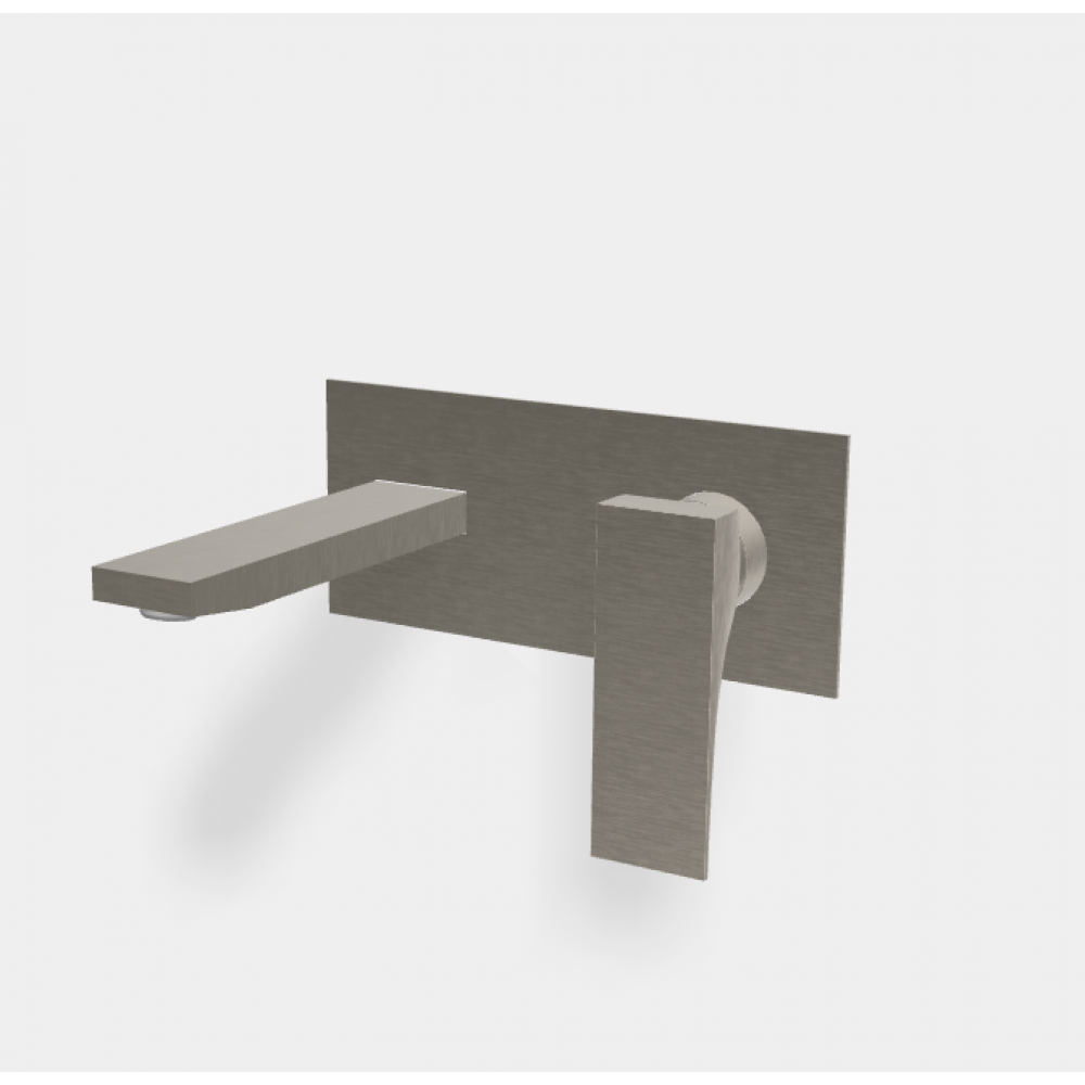 Смеситель для раковины, Fima Carlo Frattini, Zeta, цвет-брашированный никель