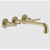 Смеситель для раковины, Gessi, Inciso, цвет-Brushed Brass PVD