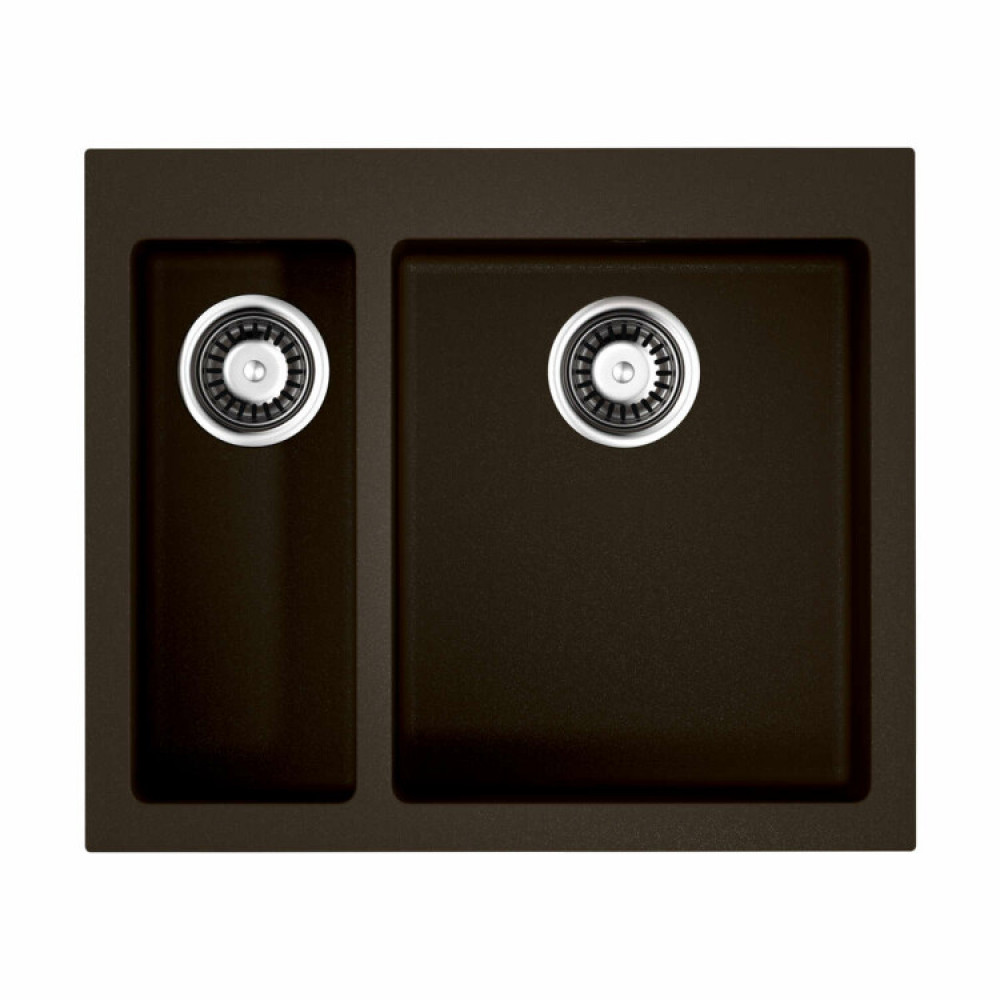 Мойка, OMOIKIRI, Bosen, шгв 590*500*220, отверстия для смесителя-3 промаркированных, чаши-2, цвет-темный шоколад