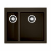 Мойка, OMOIKIRI, Bosen, шгв 590*500*220, отверстия для смесителя-3 промаркированных, чаши-2, цвет-темный шоколад