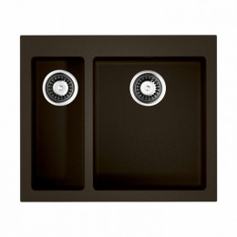 Мойка, OMOIKIRI, Bosen, шгв 590*500*220, отверстия для смесителя-3 промаркированных, чаши-2, цвет-темный шоколад