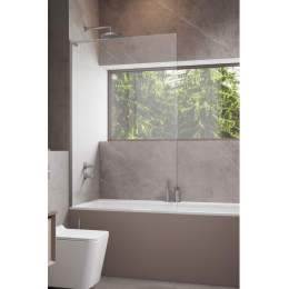 Шторка на ванну, Radaway, Modo SL II, шв 700*1500, петли-слева, цвет фурнитуры-никель брашированный, цвет стекла-прозрачный, Easy Clean