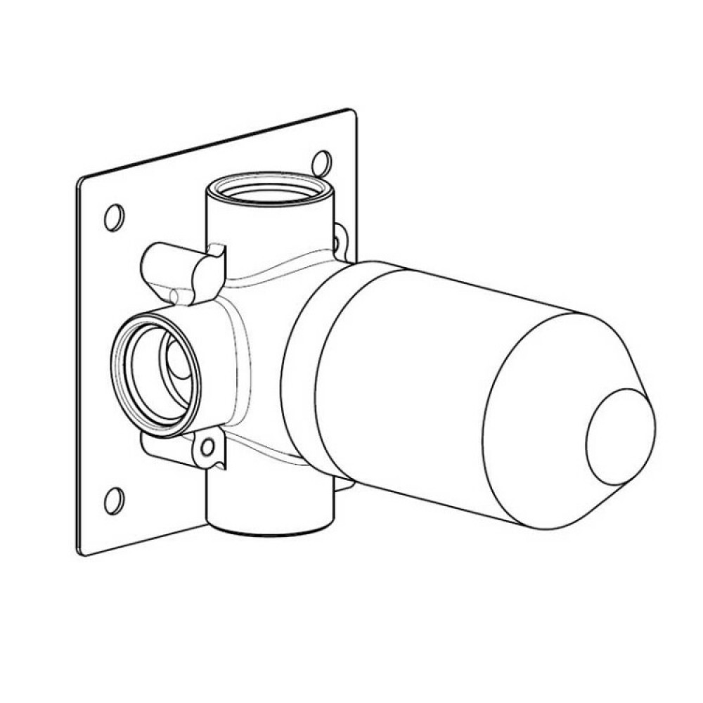 Внутренняя часть, Carimali, назначение-для 1-позиционного однорычажного настенного смесителя, не окрашен