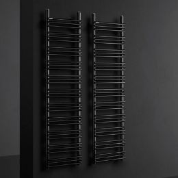 Полотенцесушитель, Antrax, Rabbit E 22, со штекером schuko, шгв 435*99*1052, нижнее слева, цвет-чёрный матовый