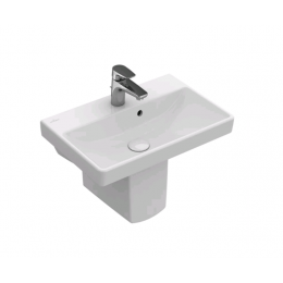 Раковина, Villeroy&Boch, Avento, шгв 550*370*105, отверстия для смесителя-1, CeramicPlus, цвет-камень белый (Stone White)