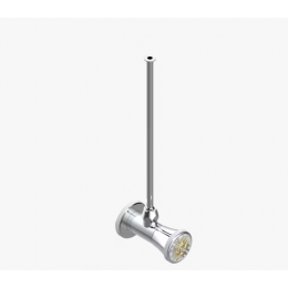 Вентиль, THG, Hirondelles Gold stamped, запорный, 1/2", цвет-хром