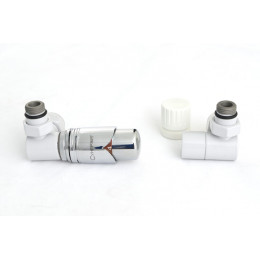 Автоматический терморегулятор, Сунержа, 3D, G 1/2" НР х G 3/4" НГ, набор, левый, цвет-RAL 7047 Телегрей 4