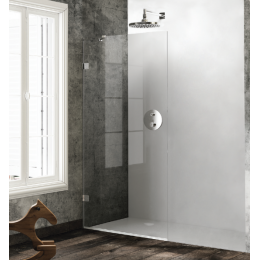 Душевая перегородка, Huppe, Solva Minimal, шв 800*1400, черный, цвет стекла-прозрачный