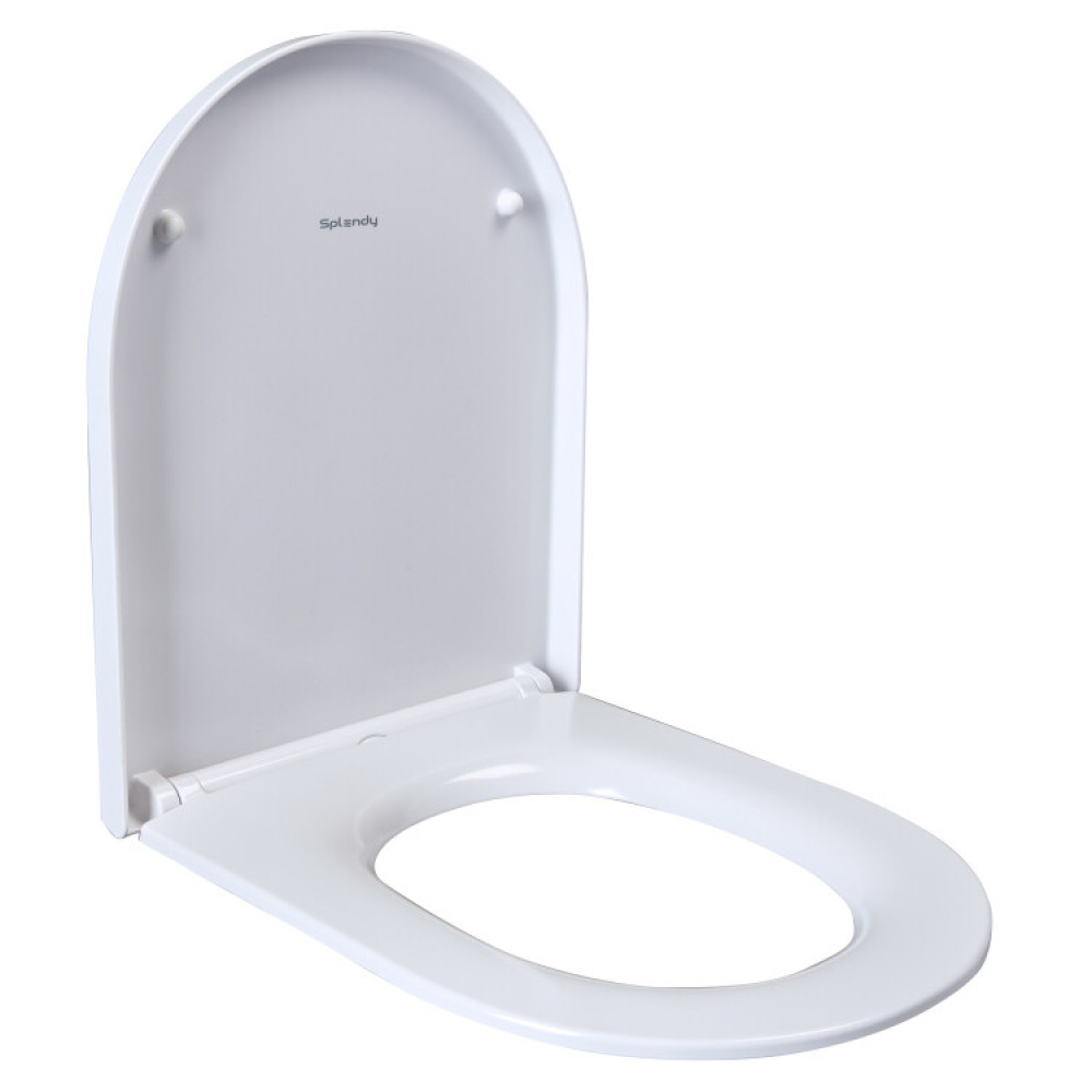 Сиденье для унитаза, Splendy, Classic, шгв 372*458*38, цвет-белый