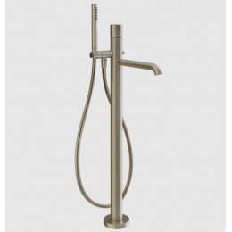 Смеситель для ванны и душа, Gessi, Habito Intreccio, цвет-Finox Brushed Nickel