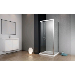 Боковая стенка, Radaway, Twist DW+S, шв 750*1900, хром, цвет стекла-прозрачный, Easy Clean