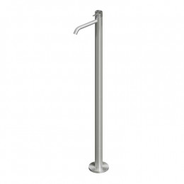 Смеситель для раковины, Quadro design, Source, цвет-сталь шлифованная/брашированная (Steel Brushed)