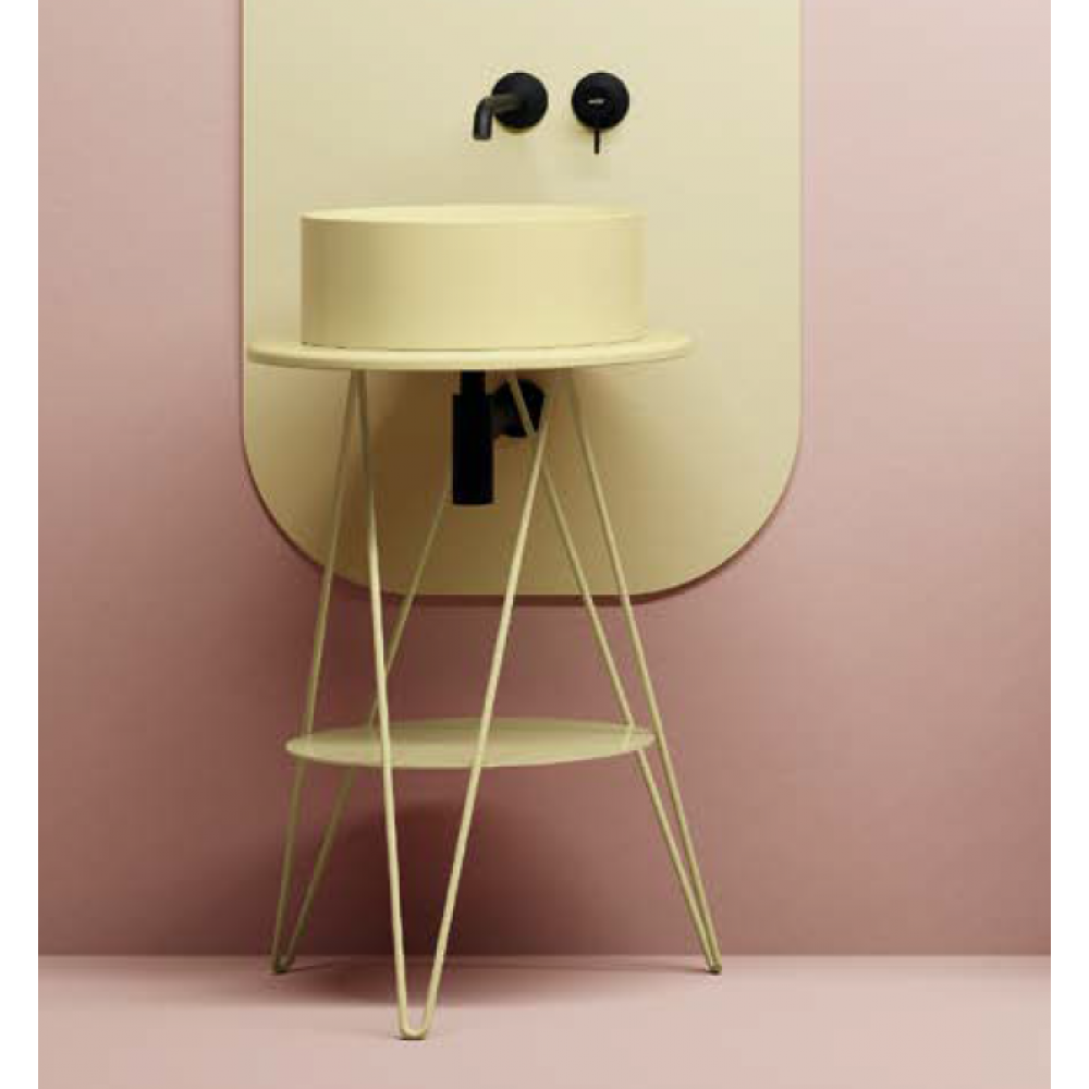 Консоль, Scarabeo, Gustav, шгв 520*520*760, цвет-лайм матовый