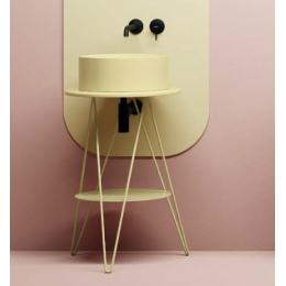 Консоль, Scarabeo, Gustav, шгв 520*520*760, цвет-лайм матовый