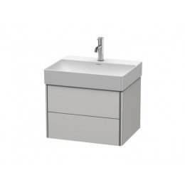 Тумба под раковину, Duravit, XSquare, шгв 584*460*397, раковина-необходимо заказать, цвет-скандинавский белый шелковисто-матовый