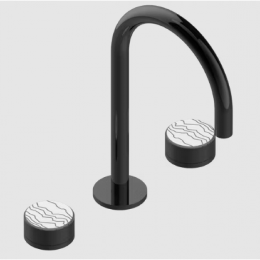 Смеситель для раковины, THG, Yoko Ice, цвет-Black ceram