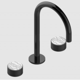 Смеситель для раковины, THG, Yoko Ice, цвет-Black ceram