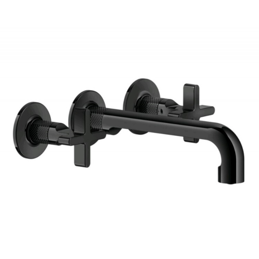 Смеситель для раковины, Gessi, Inciso, цвет-черный матовый