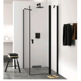 Дверь, Huppe, Design Pure, шв 800*2000, блестящее серебро, цвет стекла-прозрачный