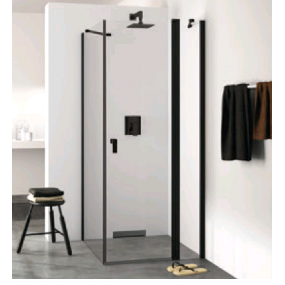 Дверь, Huppe, Design Pure, шв 800*2000, блестящее серебро, цвет стекла-прозрачный