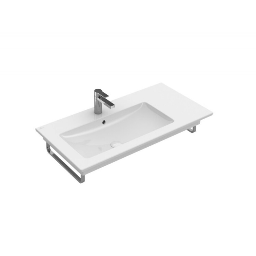 Раковина, Villeroy&Boch, Venticello, шг 1000*500, отверстия для смесителя-отсутствуют, цвет-альпийский белый