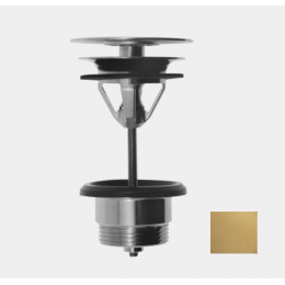 Донный клапан, Fima Carlo Frattini, Complementi Bagno, 1 1/4", цвет-Brushed Gold