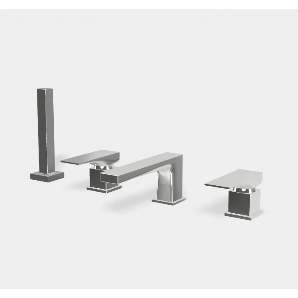 Смеситель для ванны и душа, Fima Carlo Frattini, Zeta, цвет-хром