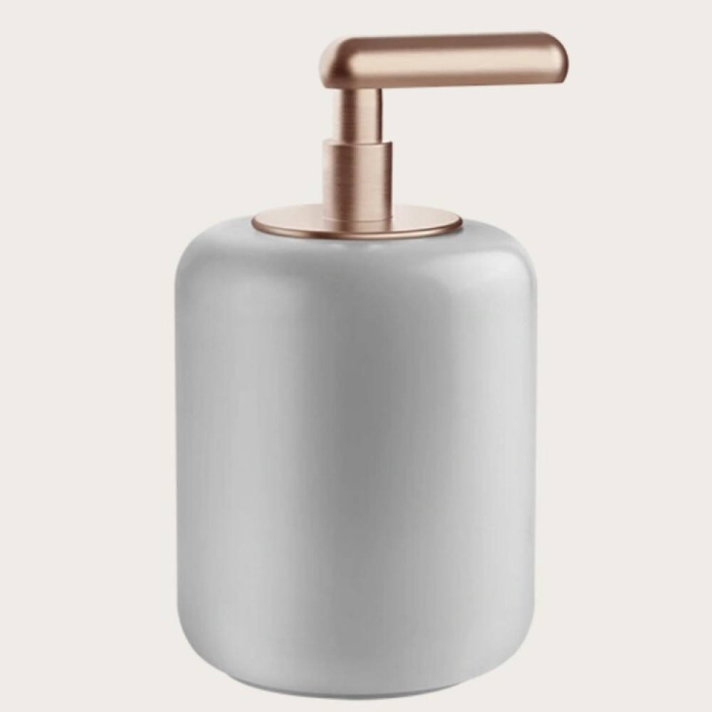 Дозатор для жидкого мыла, Gessi, Goссia, шгв 90*100*174, цвет дозатора-Copper Brushed GHRC/белый
