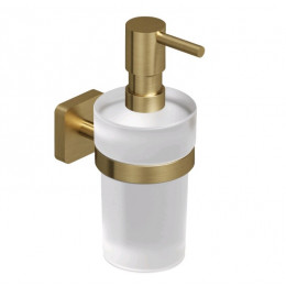 Дозатор для жидкого мыла, Kludi, VELA S, шгв 72*117*180, цвет дозатора-золото брашированное