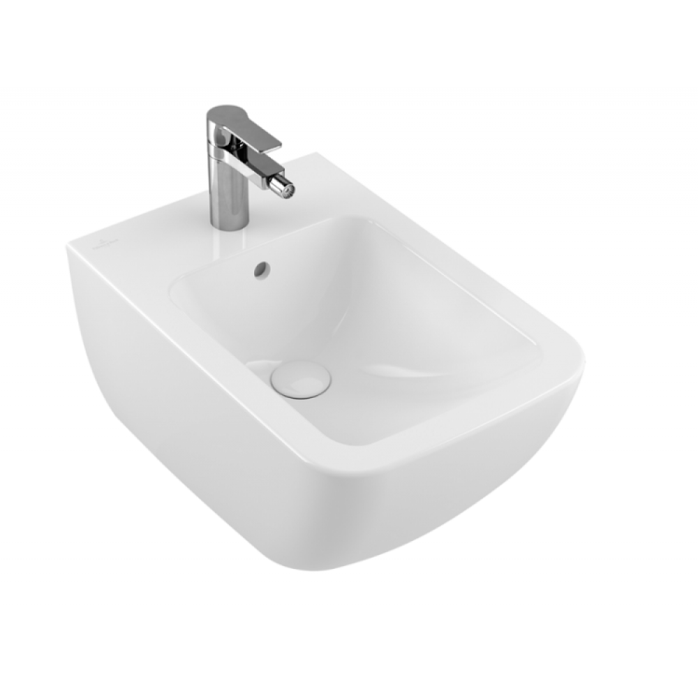 Биде, Villeroy&Boch, Venticello, подвесной, шгв 375*560*285, цвет-альпийский белый