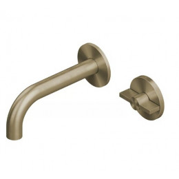 Смеситель для раковины, Quadro design, Valvola01, цвет-золото светлое