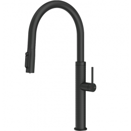 Смеситель для кухни, Gessi, 316 Meccanica, с функцией фильтрации воды, цвет-черный матовый