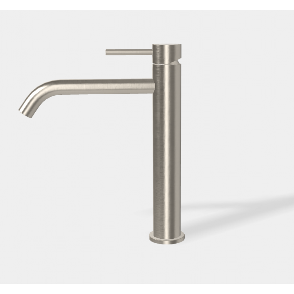 Смеситель для раковины, Fima Carlo Frattini, Spillo Up, цвет-брашированный никель