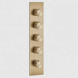 Смеситель для душа, Gessi, 316, на 4 потребителя, цвет-Warm Bronze Brushed PVD